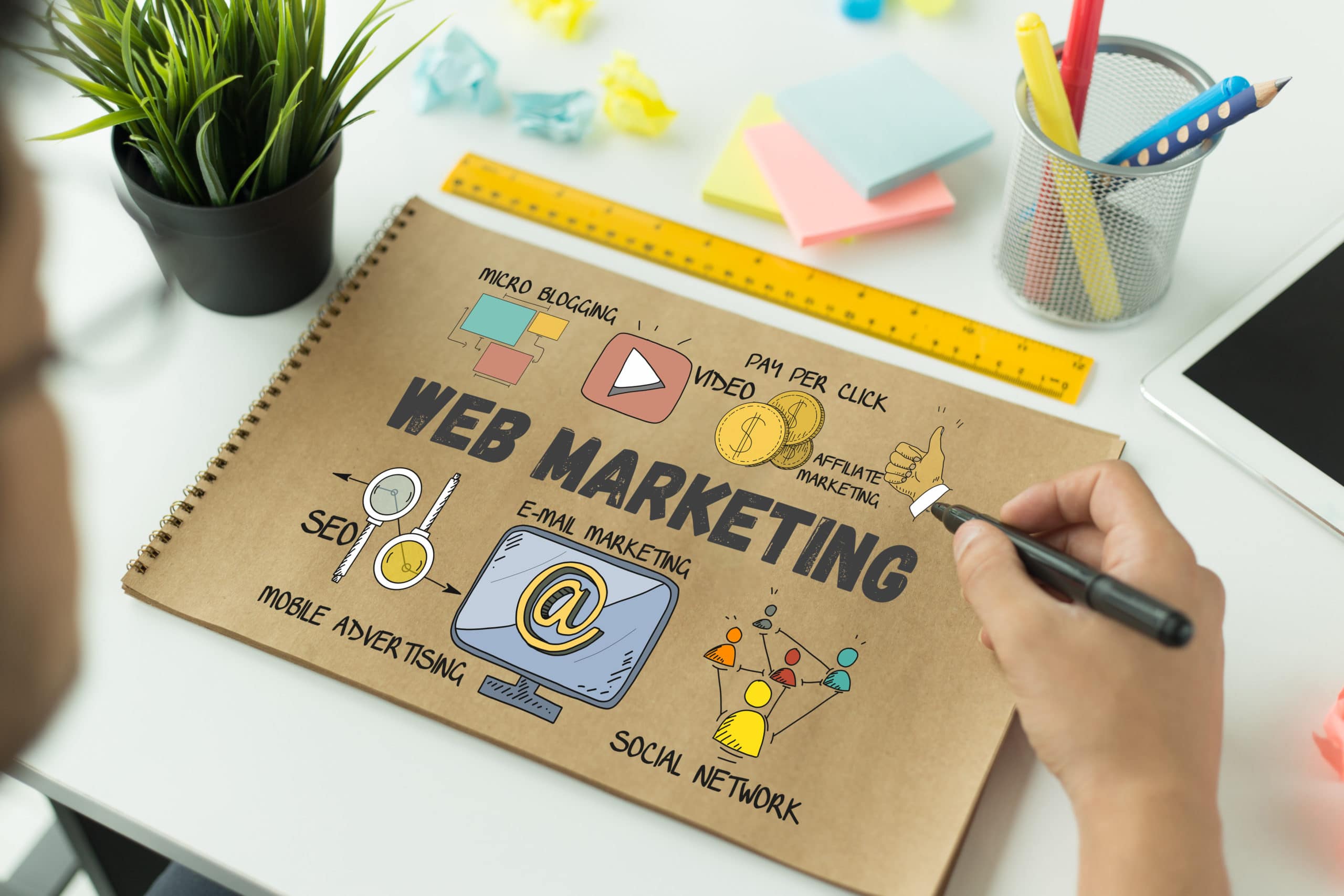 BUSINESS COMMUNICATION TECHNOLOGY AND WEB MARKETING CONCEPT