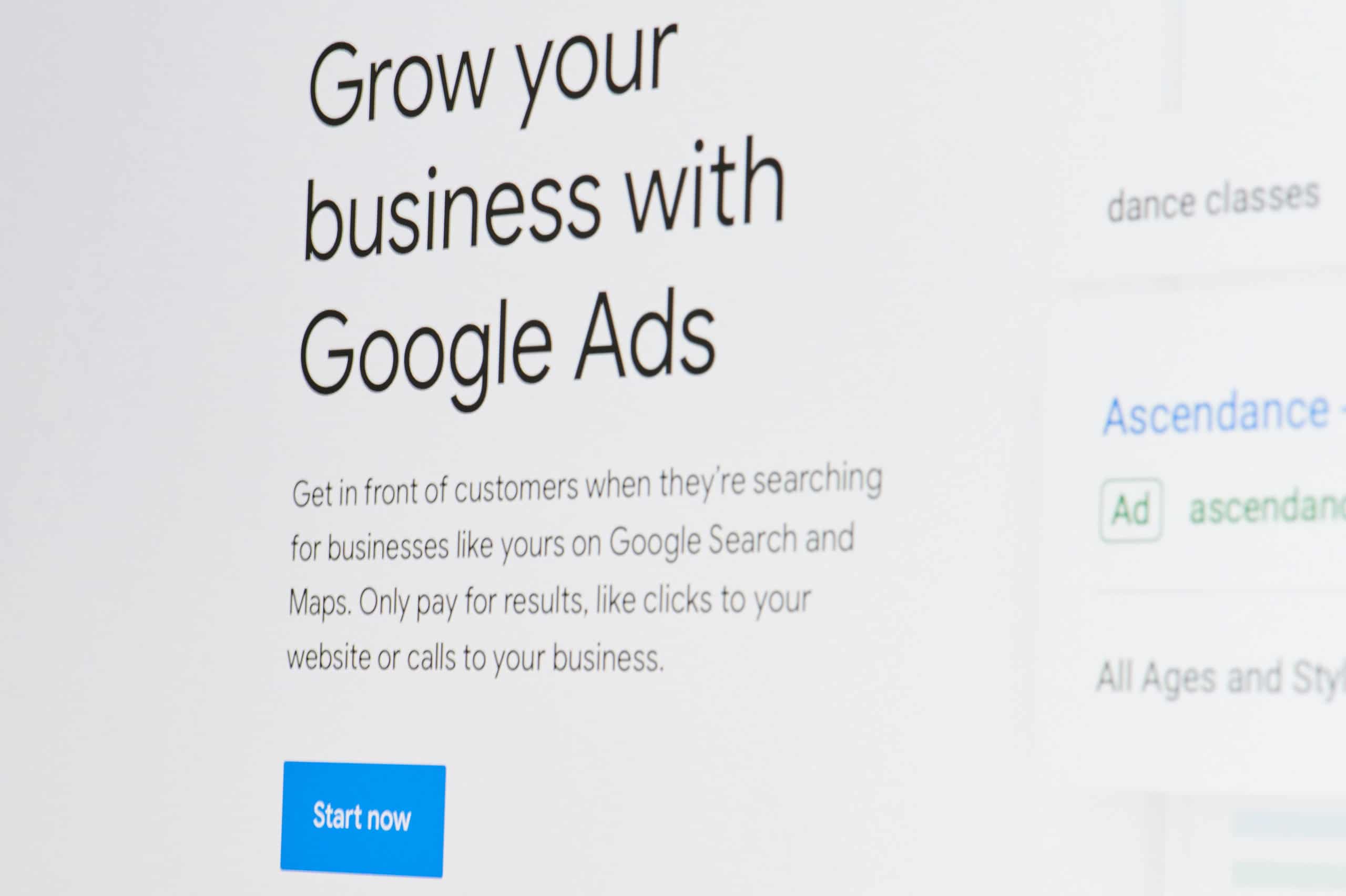 Grow business with google ads