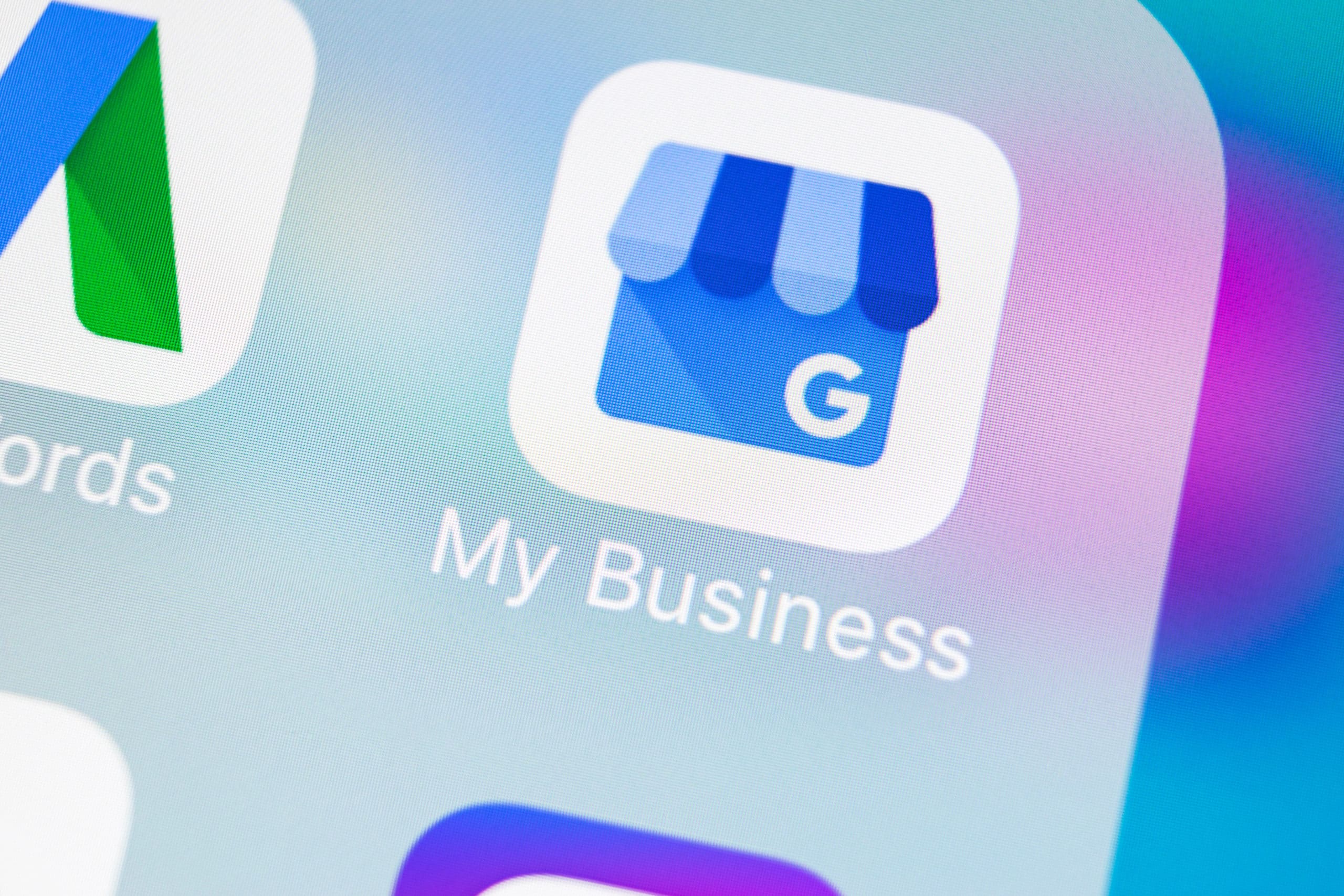 Sankt-Petersburg, Russia, March 14, 2018: Google My Business app