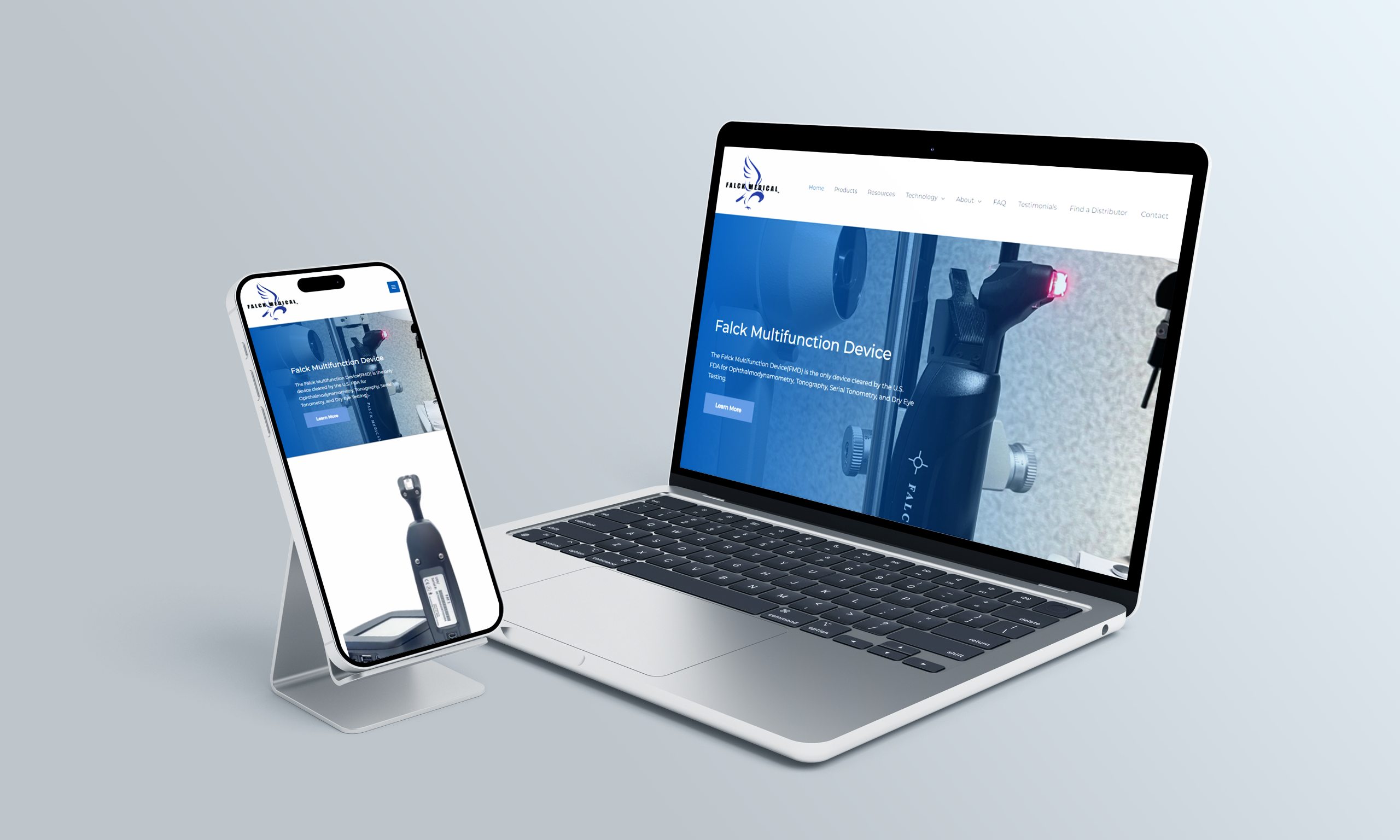 Falck Medical Inc. Client Website