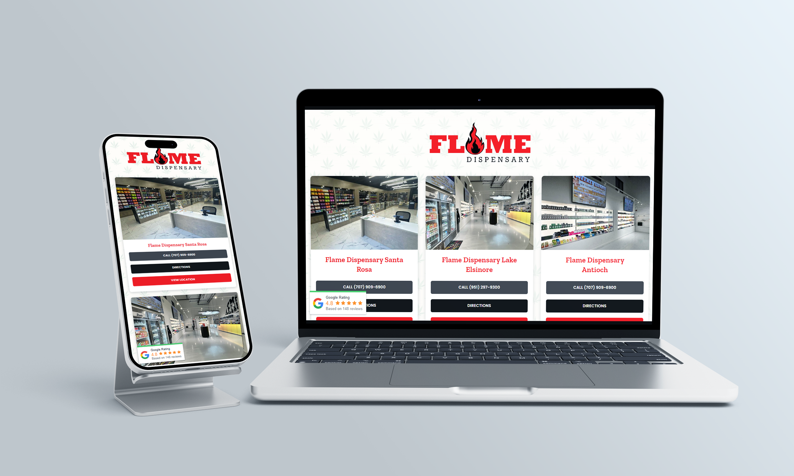 Flame Canna Client Website