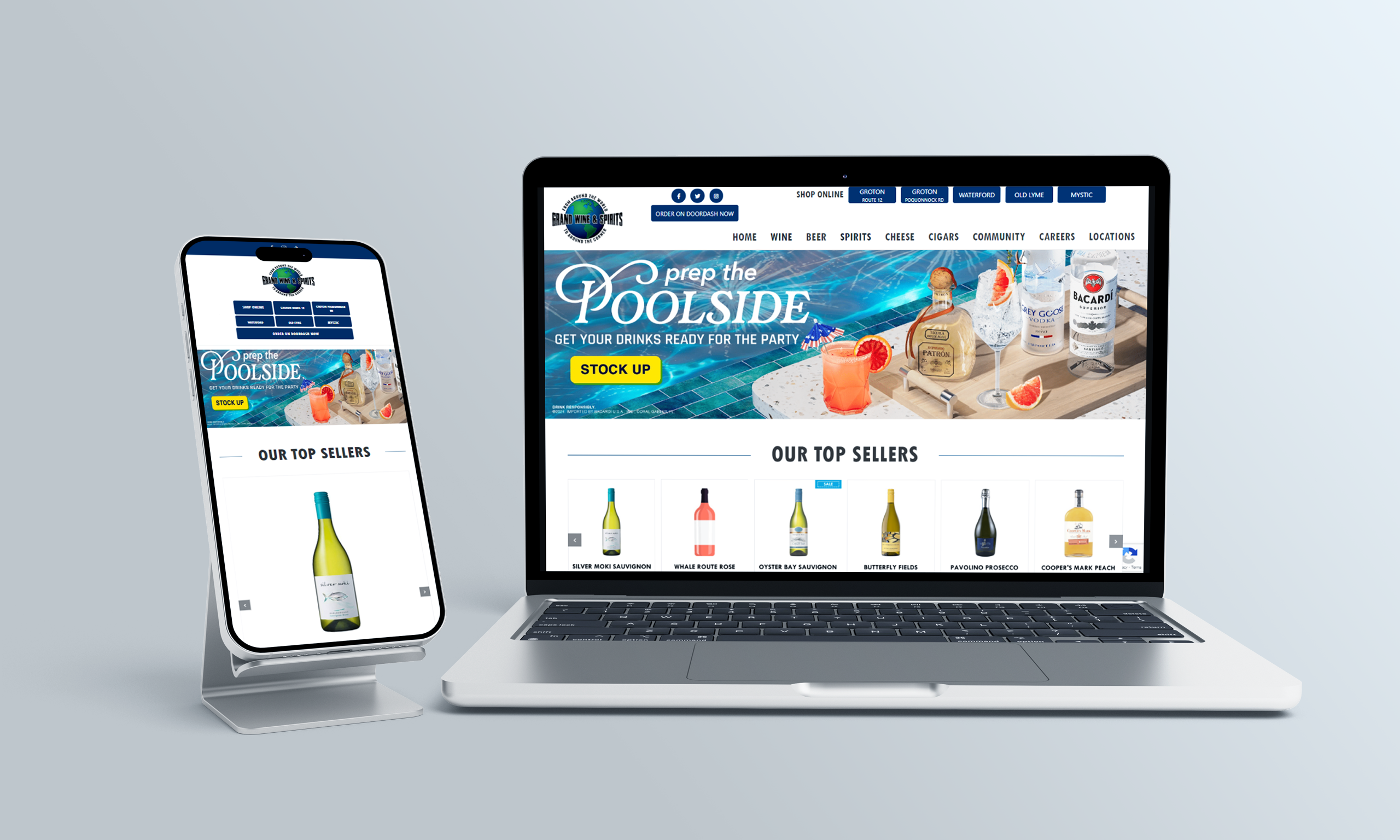 Grand Wine & Spirits Client Website