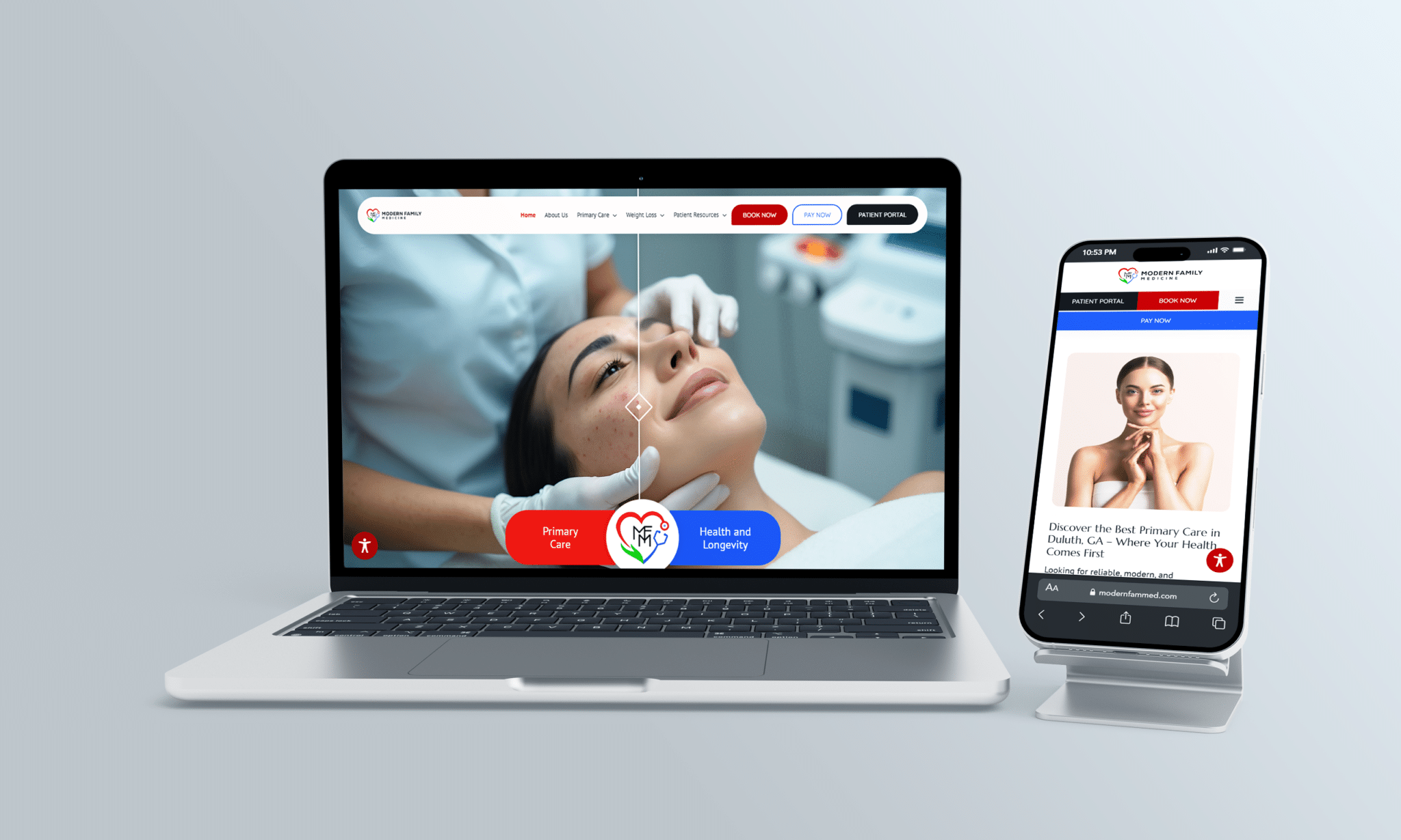 stratedia seo services for modern family medicine in duluth georgia focusing on local seo website design and digital marketing for healthcare providers
