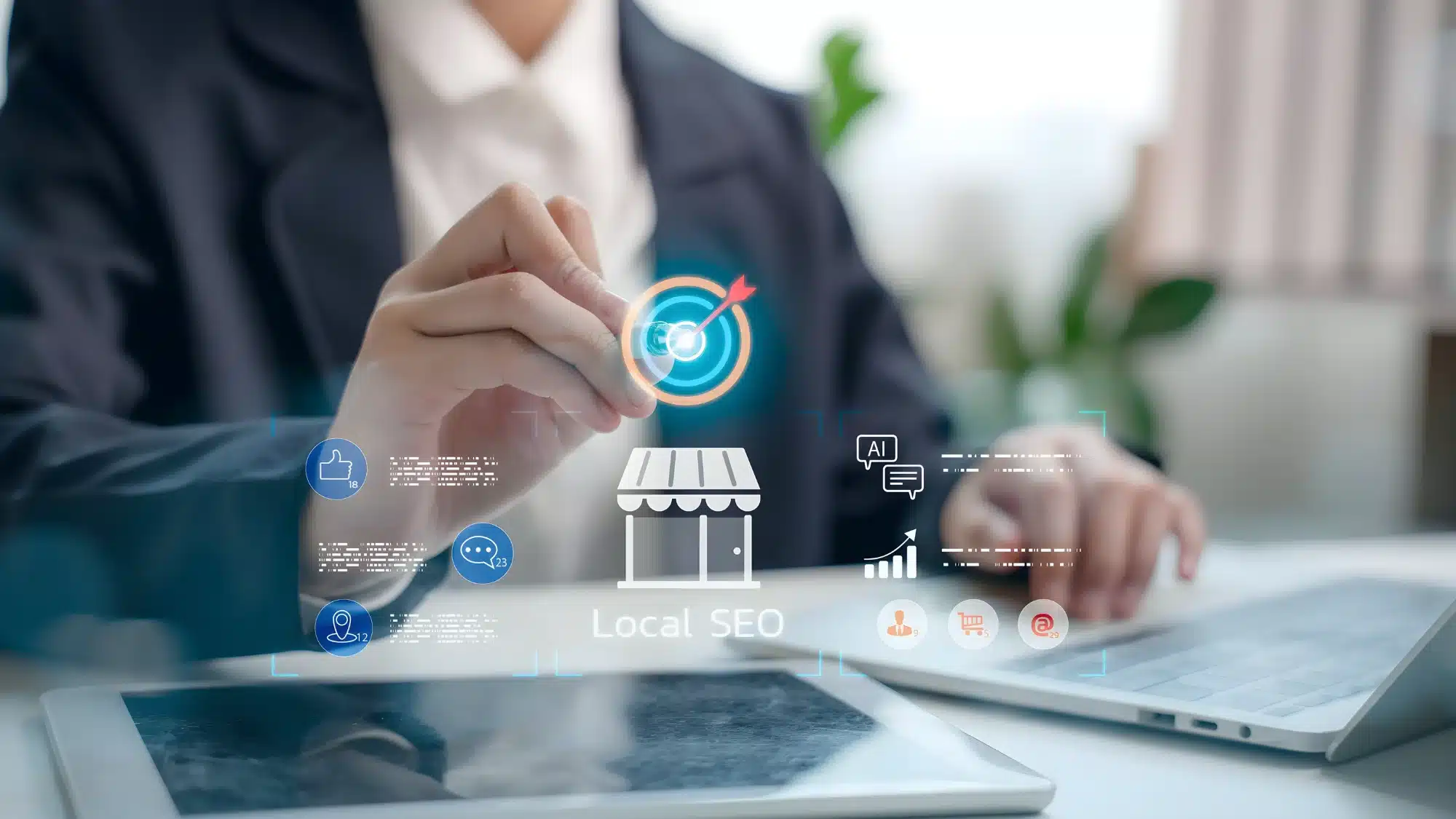Google Business Profile dashboard showing analytics