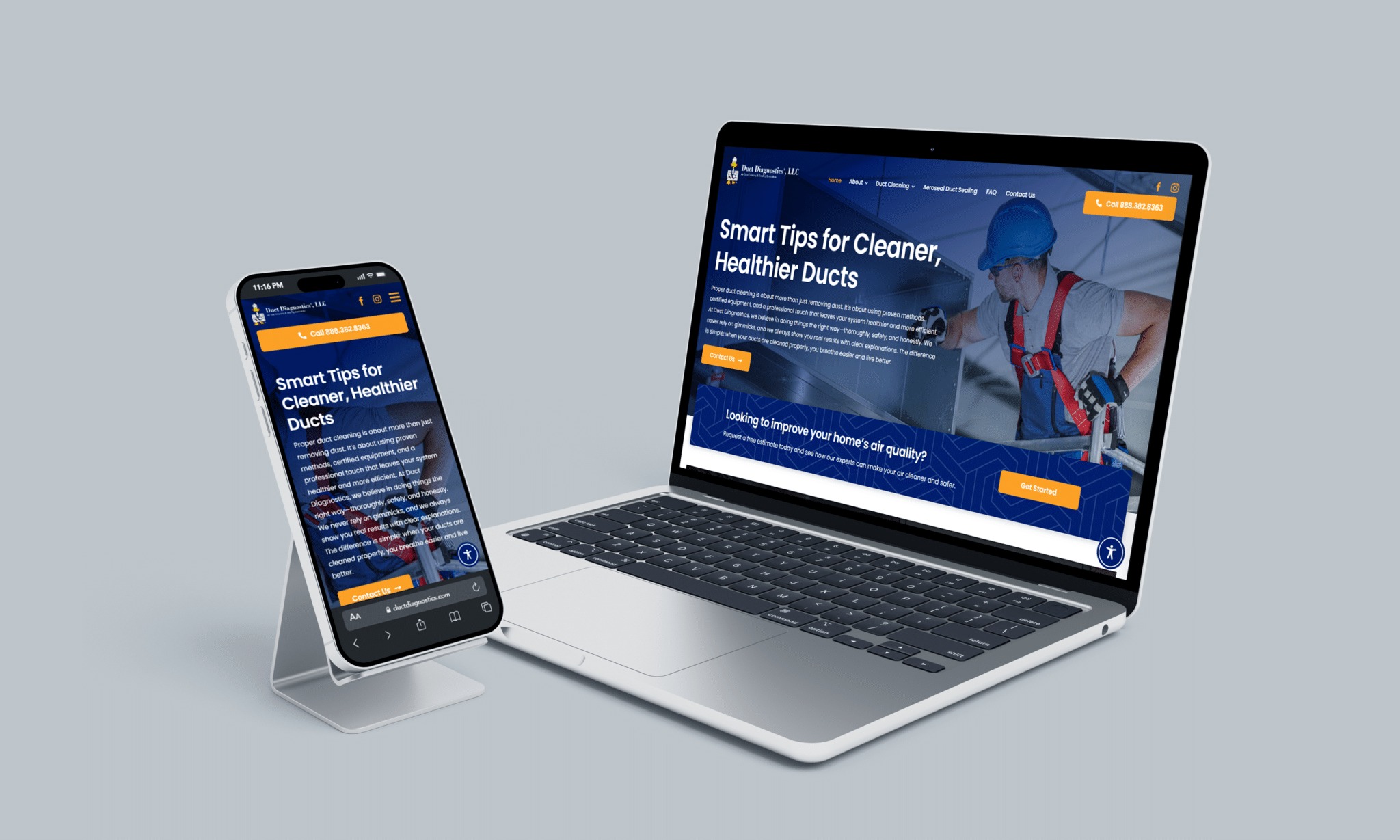 stratedia seo services for duct diagnostics in milford connecticut focusing on local seo website design and digital marketing for hvac and air duct services