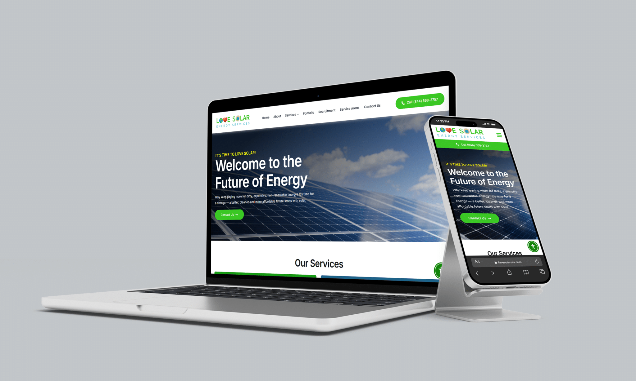 stratedia seo services for love solar energy services in rhode island focusing on local seo website design and digital marketing for solar and renewable energy solutions