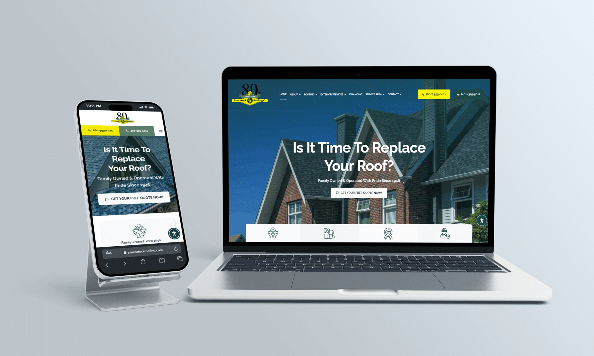 stratedia seo services for pawcatuck roofing company in pawcatuck connecticut focusing on local seo website design and digital marketing for roofing contractors