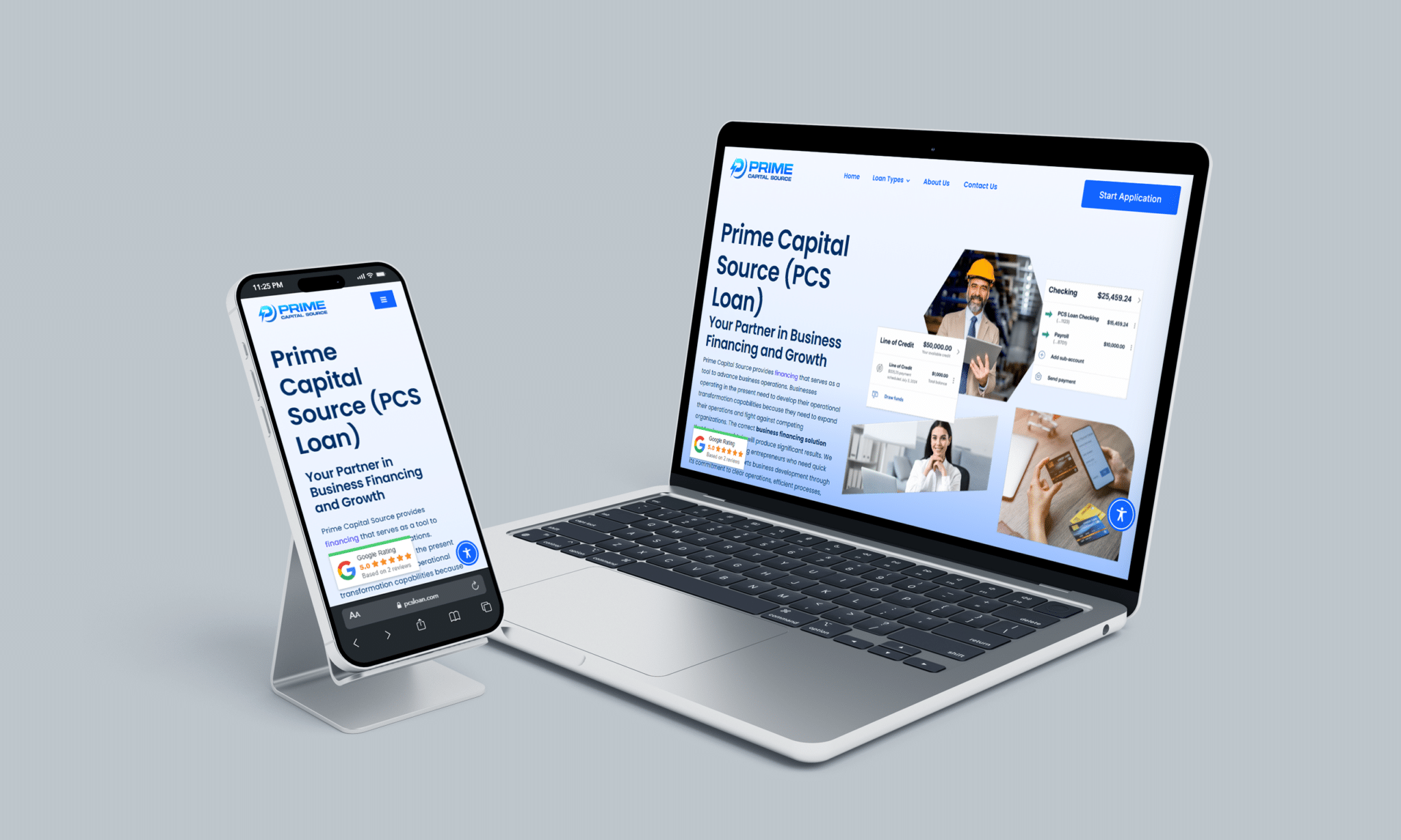 stratedia seo services for pcs loan in fresno california focusing on local seo website design and digital marketing for financial and lending services