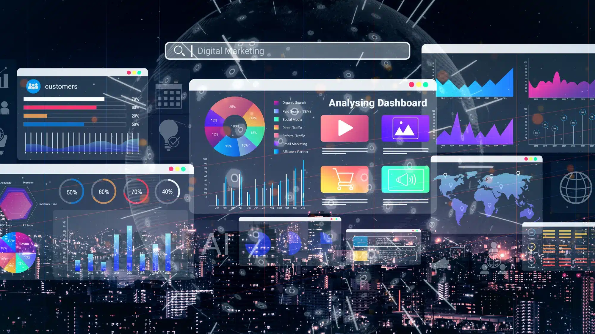marketing agencies measuring roi and tracking marketing performance using analytics tools and data