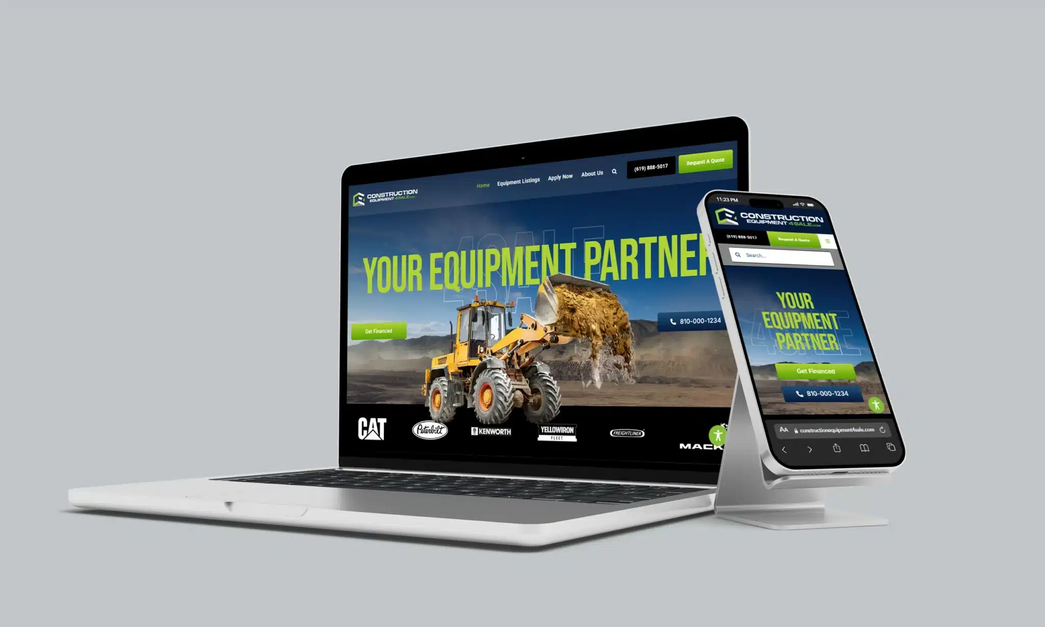 Construction Equipment 4 Sale | Stratedia Web Design