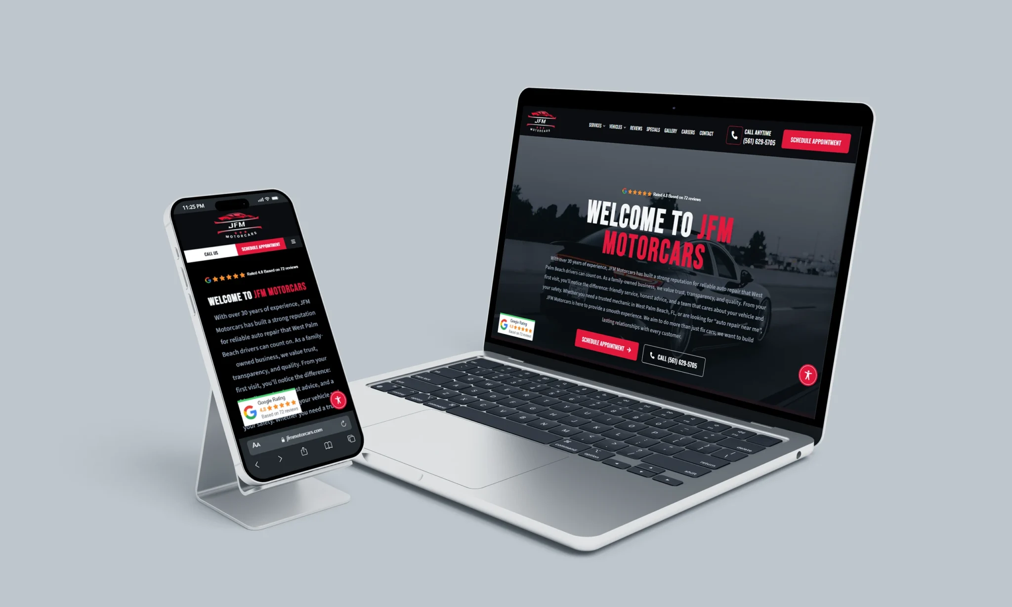 JFM Motorcars | Stratedia Website Design